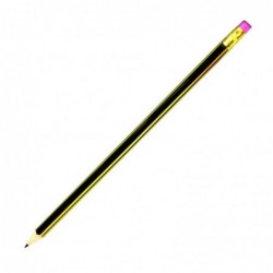 Ołówek Tetis 2B, z gumką,...